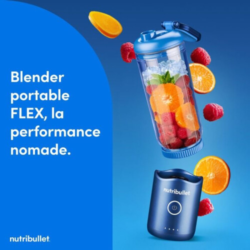 Nutribullet Blender Nutribullet FLEX Portable - Bleu NBP013BL 1