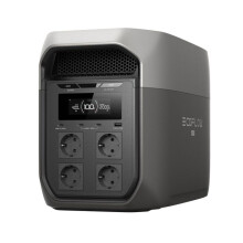 Tragbare Stromstation - ECOFLOW - DELTA 3 MAX - 2 674 W max - Bluetooth - WiFi - Schwarz und Grau