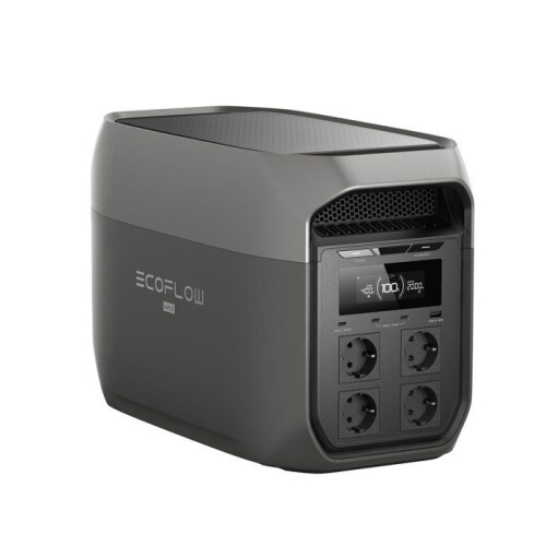Kannettava virtasysteemi - ECOFLOW - DELTA 3 MAX - 2 674 W max - Bluetooth - WiFi - Musta ja harmaa 1
