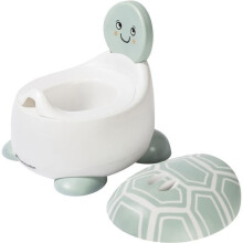 BEBECONFORT Vasino Comfort per Bambini, 12-36 Mesi (max. 20 kg), Bellissimi Motivi di Animali, Vasino Antiscivolo per Bambini, Tartaruga Verde