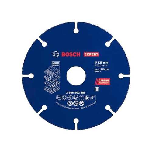 Bosch 1x Disco da taglio in carburo EXPERT Multi Materiale