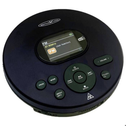 Lettore CD portatile Reflexion PCD540DAB/BK CD, CD-R, CD-RW, MP3 nero 1