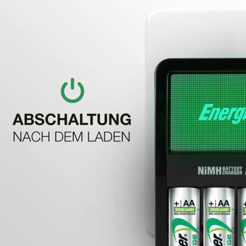 Energizer Akku-Ladegerät - ENERGIZER - Lädt 2 oder 4 NiMH AA/AAA Akkus - 4 AA Akkus enthalten 2