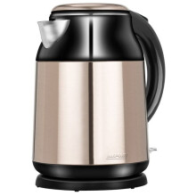 1,7 litran sähkökeitin, BPA-vapaa ruostumaton teräs, piilotettu vastus MPM MCZ-91M 2000W musta/hopea