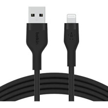 Cable USB - BELKIN - CAA008BT1MBK - 1m - Certificado MFI - Negro