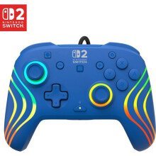 Manette di gioco cablata RGB - TURTLE BEACH - Afterglow Wave per Nintendo Switch 2 - Blu