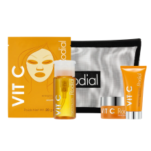 Little Luxuries Kit Set Rodial: Vit C Brightening Cleansing Gel For Face 20 ml + Vit C Brightening Souffle For Face 15 ml + Vit C Brightening Tonic