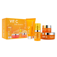 Set Rodial: Vit C Brightening Serum For Face 5 ml + Vit C Brightening Cleansing Pads 20 pcs + Vit C Brightening Souffle For Face 10 ml + Vit C