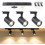 Ceiling Spotlight LED Lamp Triple Rotatable Adjustable Black 30W — modern track lighting, warm white ceiling 1