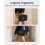 14-in-1 Protective Carrying Case for Console Black Large Shockproof with 6