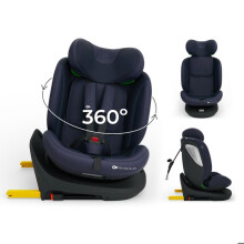 Kinderkraft I-GROW 2 PLUS 4-in-1 Autositz 40-150 cm i-Size drehbar 360 ISOFIX Top Tether Sicherheit H-GUARD+ marine