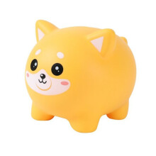 Tirelire Itotal decorativa maialino shiba giallo 15x18x15.5 cm
