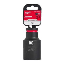 "Douille Hexagonal - Milwaukee - 30 mm - Aço SHOCKWAVE - 1 pc - Antiderrapante"
