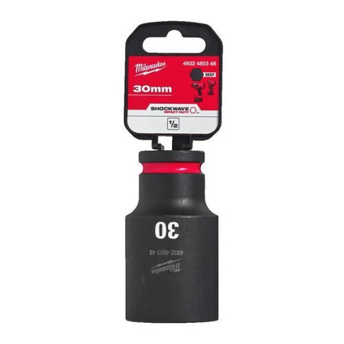 Milwaukee "Douille Hexagonal - Milwaukee - 30 mm - Aço SHOCKWAVE - 1 pc - Antiderrapante"