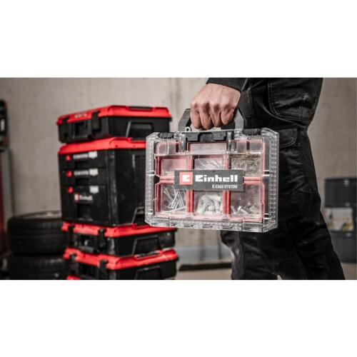 Einhell Organizzatore E-Case Half Size Einhell (compatibile con E-Case Einhell, max. 12,5 kg, con 4 scatole di stoccaggio) 2