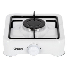 Cuisinière à gaz de tourisme - GRATUS - VD11 - 1 brûleur 2,3 kW - Corps émaillé - Compact 1,7 kg