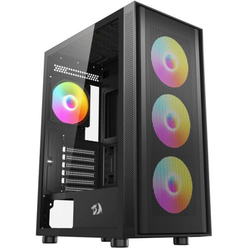 Case PC - REDRAGON - GC-621-4F Spark - Nero - Configurazione ottimizzata - Compatibile GC-621-4F