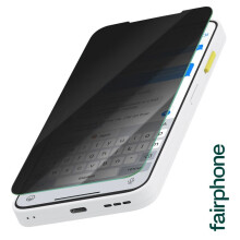 Cristal Templado - FAIRPHONE - Fairphone 6 - Antiespionaje - Inquebrantable - Ultra Delgado - Negro