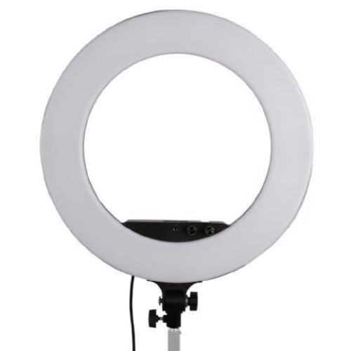 Lampada LED ad anello - STUDIOKING - LED-480ASK - 100W - specchio ingrandente - supporto per smartphone 1