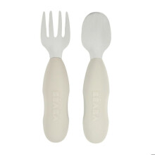 Set di 2 posate in acciaio inox 10 mesi+ Grigio Velluto