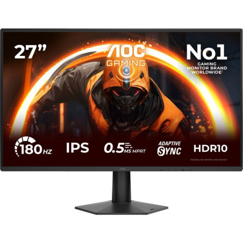 AOC Monitor PC Gamer - AOC - 27" - Full HD - 180 Hz - IPS - 0,5 ms - HDR10 Adaptive Sync