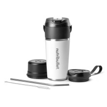 Nutribullet Flip Blender Portable Isotherme, Acier Inoxydable, Garde au Frais 24h, pour Smoothies en Voyage