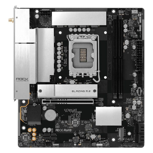 Asrock Placa base - ASROCK - B860M Rock WiFi - Intel LGA 1851 - Micro ATX - Chipset Intel B860