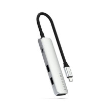Hub USB-C Multiport - Satechi - Argento - 4K HDMI - 10Gbps - Power Delivery 100W