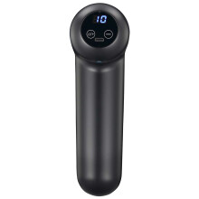 Rechargeable Massage Gun, 4 Heads, 32 Intensity Levels, Black