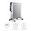 Mobile micathermic electric heater on wheels 2000W White 2