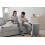 Mobile micathermic electric heater on wheels 2000W White 5