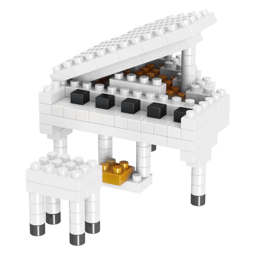 Weißes Klavier Mikro-Baustein, Kinder Bauset, 1