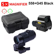 558 Viseur Holographique, Grossissement G45 bk set, Point Rouge Tactique avec Support Rail 20mm