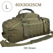 LQARMY Sac à dos tactique Molle, 45L, Vert OD, Voyage et Randonnée