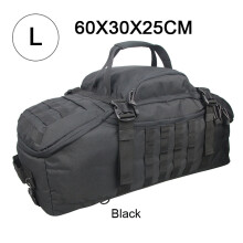 LQARMY Sac à dos tactique Molle, 45L, Noir, Voyage et Randonnée