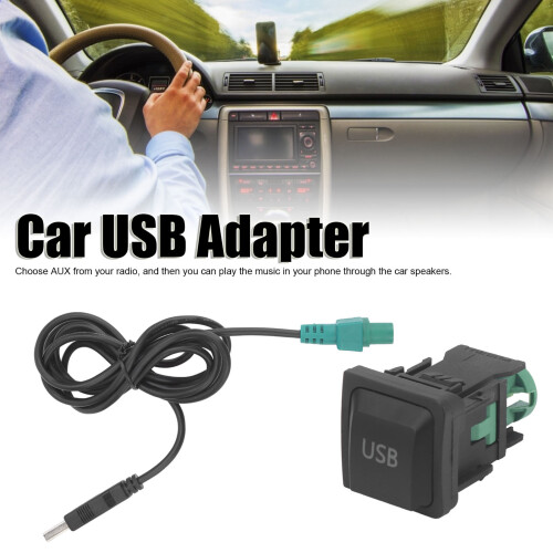 USB-AUX-Adapter mit Schalter fürs Auto, Länge 1