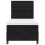 VidaXL vidaXL Boxspringbett mit Matratze Schwarz 90 x 200 cm Samt 7
