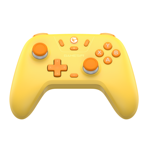 GameSir Nova Lite, Manette de jeu avec sticks effet Hall, Jaune, pour Switch, PC, Android et iOS