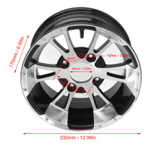 Alu Felge 12 Zoll 25X8-12 für Quad ATV