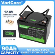 VariCore Batterie LiFePO4 12.8V 90Ah, avec BMS intégré, pour véhicules électriques et stockage d'énergie