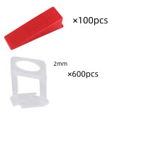Système de calage pour carrelage, Kit de clips et cales pour pose de carreaux de sol et mur, 1.5/2/3mm