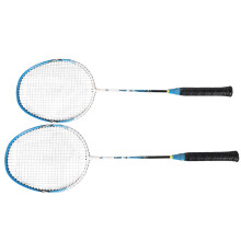 REGAIL Trainingsschläger Badminton 2er Set blau
