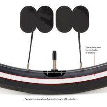 Fahrrad Ventilaufkleber, französischer Ventiltyp,