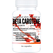 Beta-carotene 50.000 UI, vitamine A+C+E e rame, 60 capsule