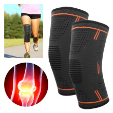 Knie Kompression L Orange Sport 2 Stück