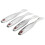4x T-Schwanz Kunstköder AR48 75mm 3,2g Schwarz 12