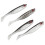 4x T-Schwanz Kunstköder AR48 75mm 3,2g Schwarz 4