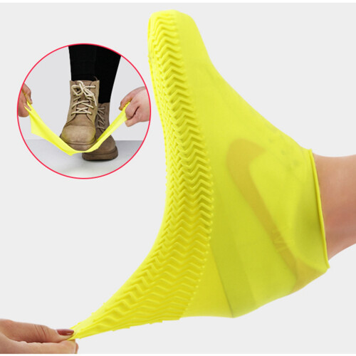 Silikon Schuhüberzieher Gelb M 24,5cm 2