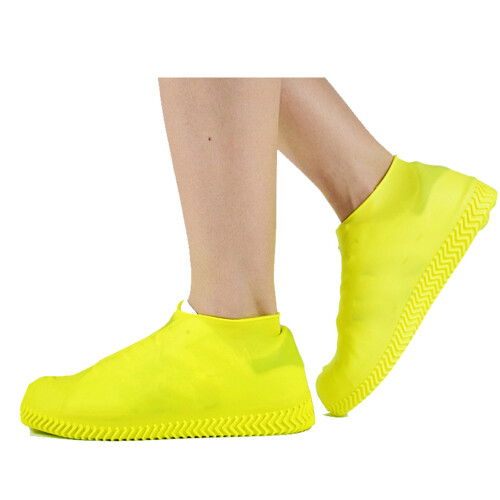 Silikon Überschuhe Wasserdicht Gelb 24,5cm M 2
