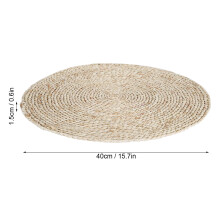 2 Stück Maisblätter Pouf rund 40x40cm